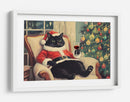 Gato Navideño Relajado - Melloi Art Prints | Cuadro decorativo de Canvas Lab