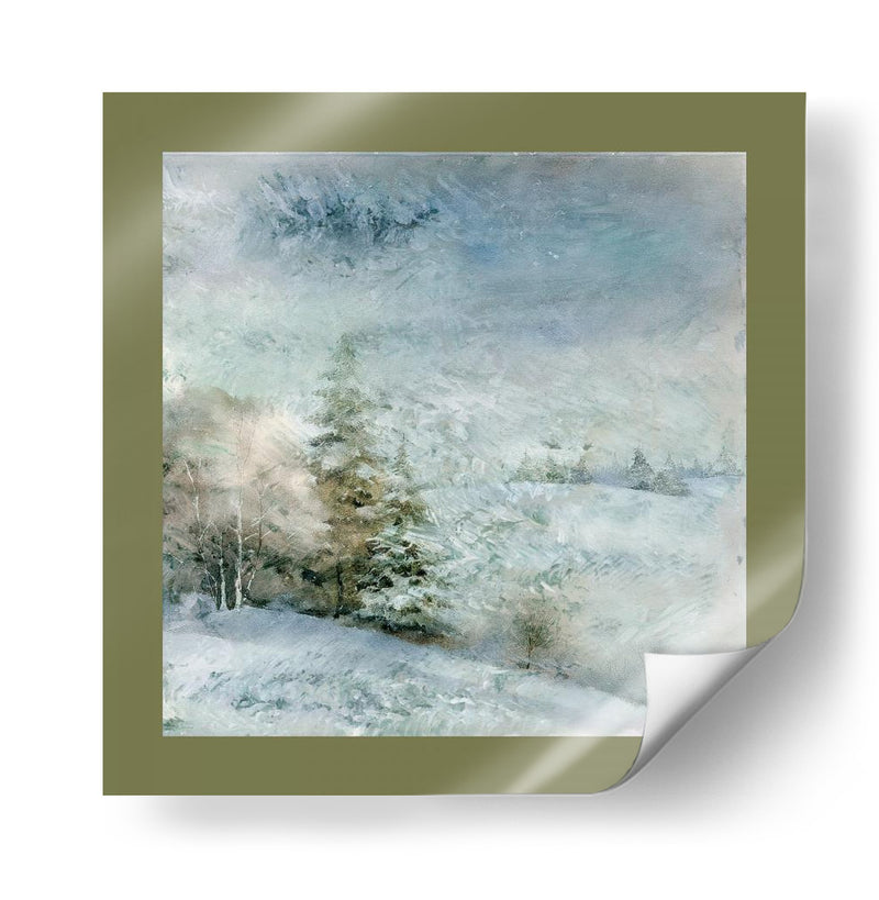 Escena Invernal: Árbol de Navidad Estilo Vintage 1 - casa cartissi | Cuadro decorativo de Canvas Lab