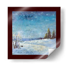 Escena invernal: Árbol de Navidad estilo vintage 6 - casa cartissi | Cuadro decorativo de Canvas Lab