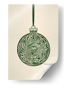 Adorno navideño verde oliva - Fluidys Studio | Cuadro decorativo de Canvas Lab