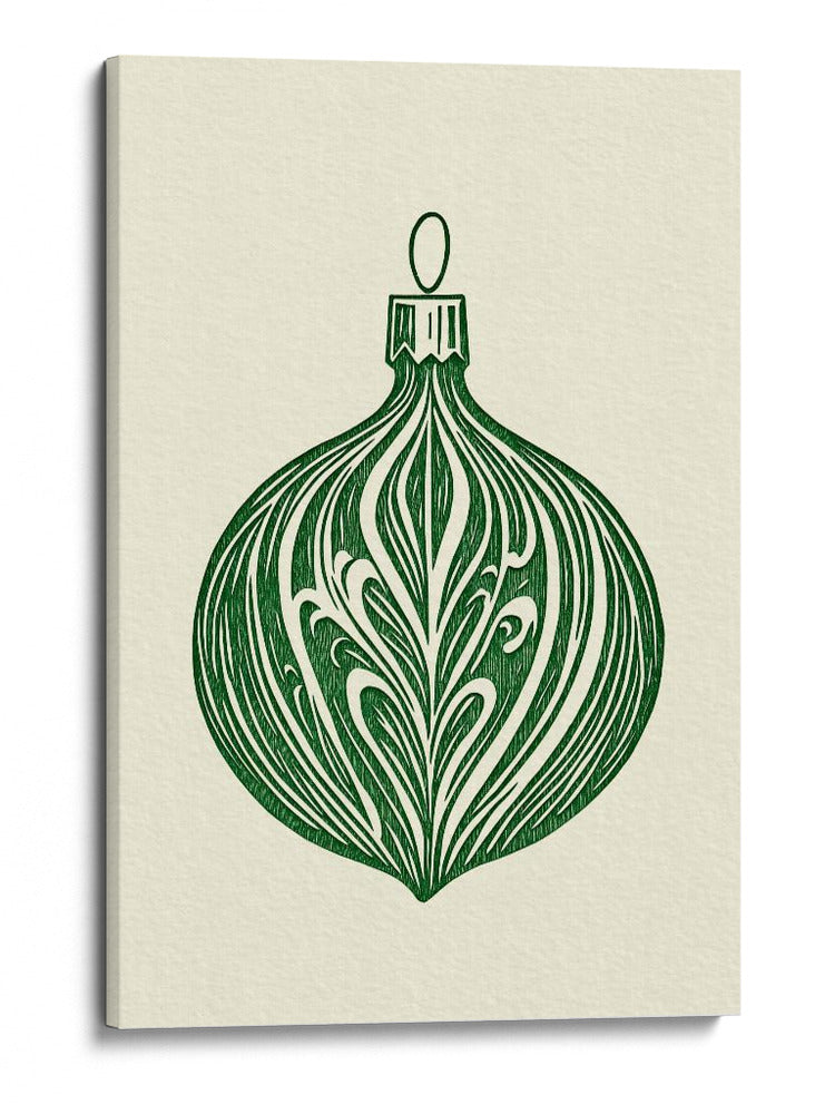 Bola de Navidad grabada en madera - Fluidys Studio | Cuadro decorativo de Canvas Lab