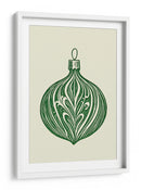 Bola de Navidad grabada en madera - Fluidys Studio | Cuadro decorativo de Canvas Lab