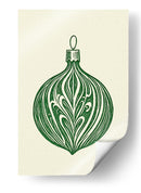 Bola de Navidad grabada en madera - Fluidys Studio | Cuadro decorativo de Canvas Lab