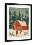 Ciervo vacaciones de invierno - Fluidys Studio | Cuadro decorativo de Canvas Lab