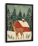 Ciervo vacaciones de invierno - Fluidys Studio | Cuadro decorativo de Canvas Lab