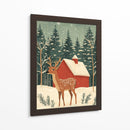 Ciervo vacaciones de invierno - Fluidys Studio | Cuadro decorativo de Canvas Lab