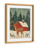 Ciervo vacaciones de invierno - Fluidys Studio | Cuadro decorativo de Canvas Lab