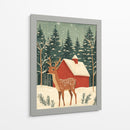 Ciervo vacaciones de invierno - Fluidys Studio | Cuadro decorativo de Canvas Lab