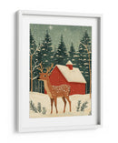 Ciervo vacaciones de invierno - Fluidys Studio | Cuadro decorativo de Canvas Lab