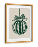 Adorno de Navidad Ilustración Verde - Fluidys Studio | Cuadro decorativo de Canvas Lab