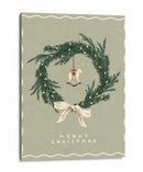 Juguete de caballos en corona de Navidad con lazo - NKTN | Cuadro decorativo de Canvas Lab