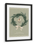 Juguete de caballos en corona de Navidad con lazo - NKTN | Cuadro decorativo de Canvas Lab