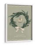 Juguete de caballos en corona de Navidad con lazo - NKTN | Cuadro decorativo de Canvas Lab