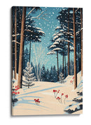 Bosque Nevado de Navidad - Fluidys Studio | Cuadro decorativo de Canvas Lab