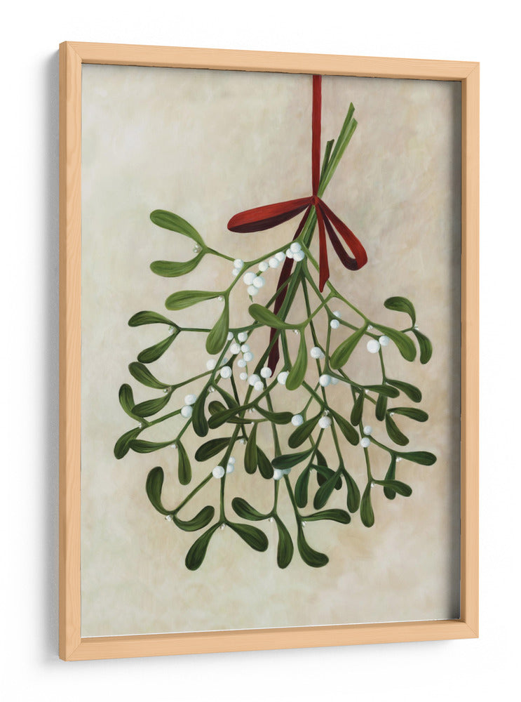 Ramo de muérdago con lazo - Rosana Laiz Blursbyai | Cuadro decorativo de Canvas Lab