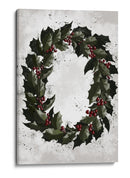 Coronas de acebo con salpicaduras - Rosana Laiz Blursbyai | Cuadro decorativo de Canvas Lab