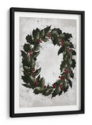 Coronas de acebo con salpicaduras - Rosana Laiz Blursbyai | Cuadro decorativo de Canvas Lab