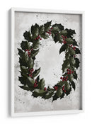 Coronas de acebo con salpicaduras - Rosana Laiz Blursbyai | Cuadro decorativo de Canvas Lab