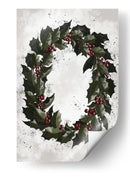 Coronas de acebo con salpicaduras - Rosana Laiz Blursbyai | Cuadro decorativo de Canvas Lab