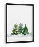 Tres pinos de acuarela - Rosana Laiz Blursbyai | Cuadro decorativo de Canvas Lab