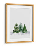 Tres pinos de acuarela - Rosana Laiz Blursbyai | Cuadro decorativo de Canvas Lab