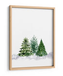 Tres pinos de acuarela - Rosana Laiz Blursbyai | Cuadro decorativo de Canvas Lab