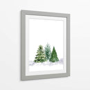 Tres pinos de acuarela - Rosana Laiz Blursbyai | Cuadro decorativo de Canvas Lab