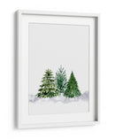 Tres pinos de acuarela - Rosana Laiz Blursbyai | Cuadro decorativo de Canvas Lab