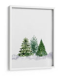 Tres pinos de acuarela - Rosana Laiz Blursbyai | Cuadro decorativo de Canvas Lab