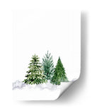 Tres pinos de acuarela - Rosana Laiz Blursbyai | Cuadro decorativo de Canvas Lab