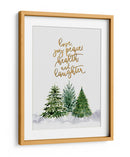 Árboles de Navidad con deseos navideños - Rosana Laiz Blursbyai | Cuadro decorativo de Canvas Lab