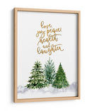 Árboles de Navidad con deseos navideños - Rosana Laiz Blursbyai | Cuadro decorativo de Canvas Lab