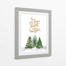Árboles de Navidad con deseos navideños - Rosana Laiz Blursbyai | Cuadro decorativo de Canvas Lab