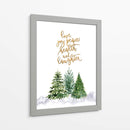 Árboles de Navidad con deseos navideños - Rosana Laiz Blursbyai | Cuadro decorativo de Canvas Lab
