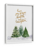 Árboles de Navidad con deseos navideños - Rosana Laiz Blursbyai | Cuadro decorativo de Canvas Lab