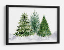 Tres árboles de Navidad de acuarela - Rosana Laiz Blursbyai | Cuadro decorativo de Canvas Lab