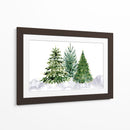 Tres árboles de Navidad de acuarela - Rosana Laiz Blursbyai | Cuadro decorativo de Canvas Lab