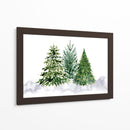 Tres árboles de Navidad de acuarela - Rosana Laiz Blursbyai | Cuadro decorativo de Canvas Lab