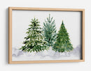 Tres árboles de Navidad de acuarela - Rosana Laiz Blursbyai | Cuadro decorativo de Canvas Lab