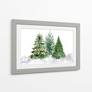 Tres árboles de Navidad de acuarela - Rosana Laiz Blursbyai | Cuadro decorativo de Canvas Lab