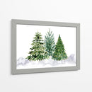 Tres árboles de Navidad de acuarela - Rosana Laiz Blursbyai | Cuadro decorativo de Canvas Lab