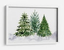 Tres árboles de Navidad de acuarela - Rosana Laiz Blursbyai | Cuadro decorativo de Canvas Lab