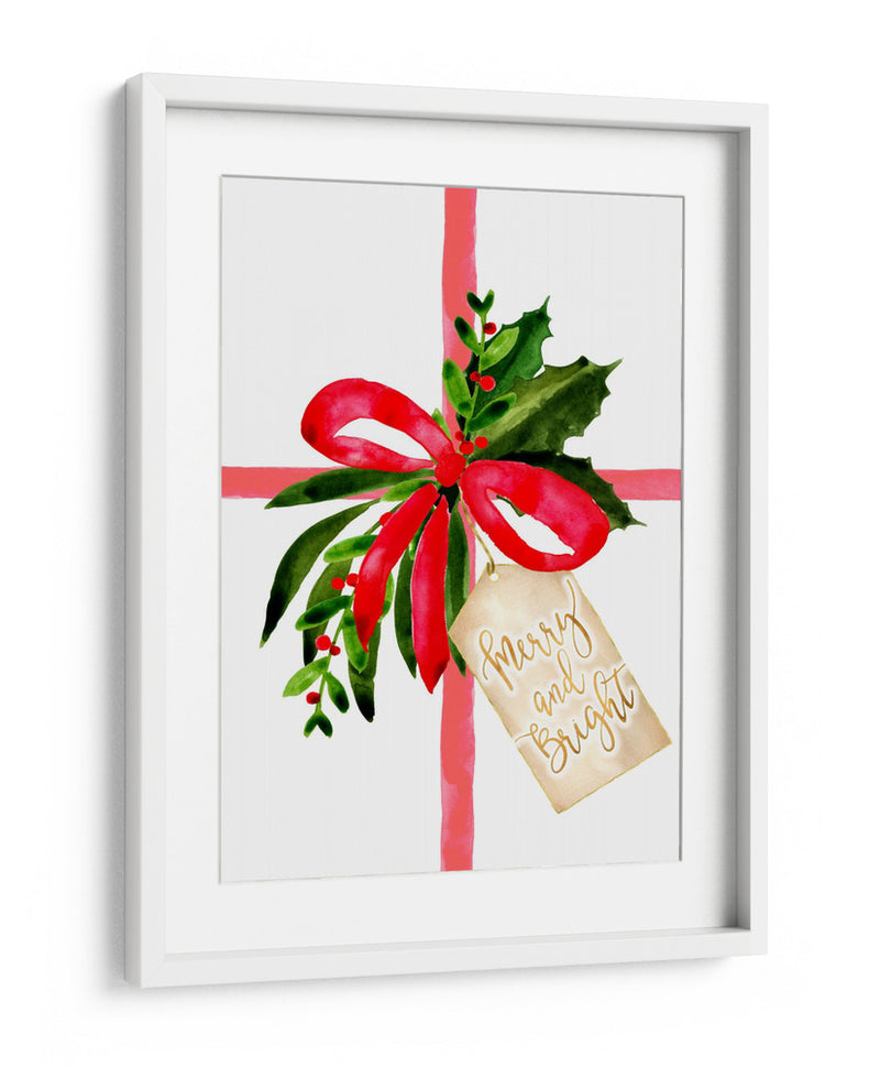 Regalo de acuarela con etiqueta de feliz y brillante - Rosana Laiz Blursbyai | Cuadro decorativo de Canvas Lab