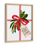 Regalo de acuarela con deseos navideños - Rosana Laiz Blursbyai | Cuadro decorativo de Canvas Lab