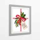 Regalo de acuarela con deseos navideños - Rosana Laiz Blursbyai | Cuadro decorativo de Canvas Lab