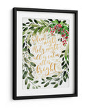 Noche de paz ramo de acuarela - Rosana Laiz Blursbyai | Cuadro decorativo de Canvas Lab