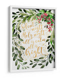 Noche de paz ramo de acuarela - Rosana Laiz Blursbyai | Cuadro decorativo de Canvas Lab