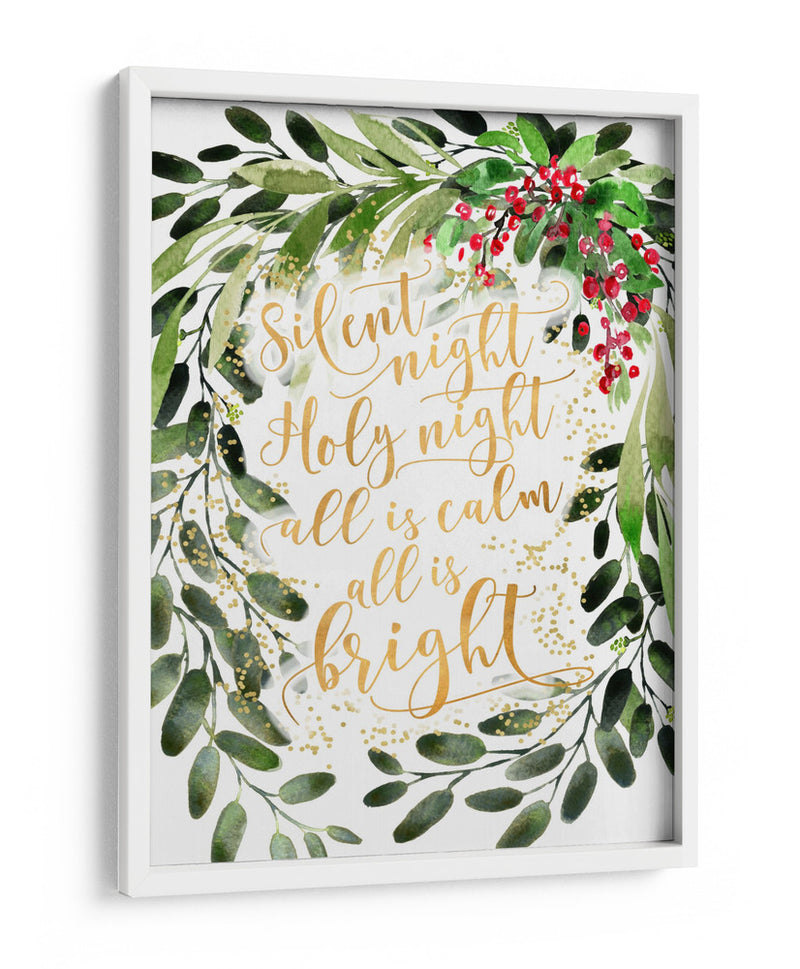 Noche de paz ramo de acuarela - Rosana Laiz Blursbyai | Cuadro decorativo de Canvas Lab