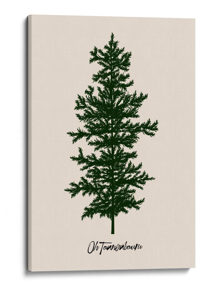 Oh Tannenbaum (verde) - Kubistika | Cuadro decorativo de Canvas Lab