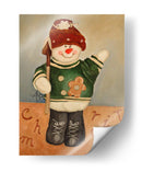Muñeco de Nieve Junior - Angeles M. Pomata | Cuadro decorativo de Canvas Lab